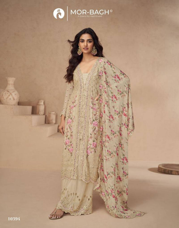 Mor Bagh Premium Chinon Silk Ensemble