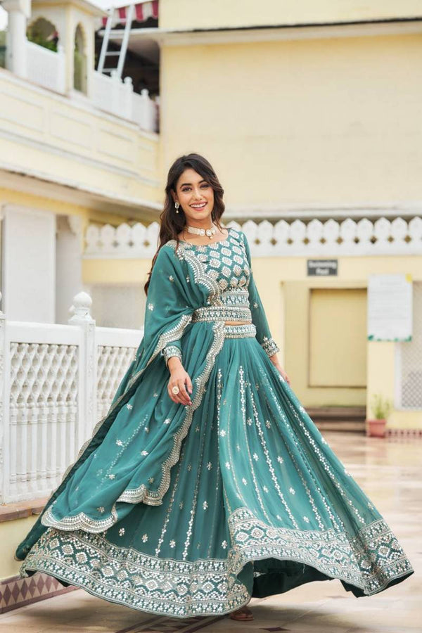 Designer Faux Georgette Lehenga Choli