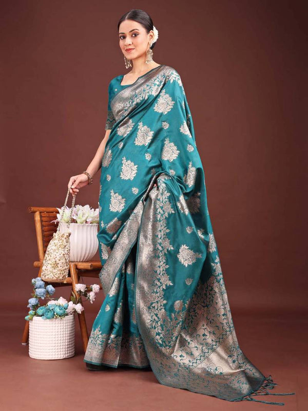 Silken Grace: The Festive Banarasi Edition